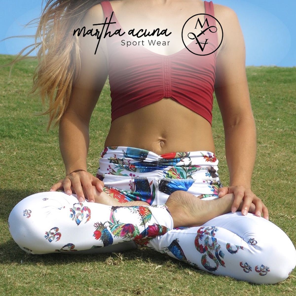 White OM Rainbow Leggingns