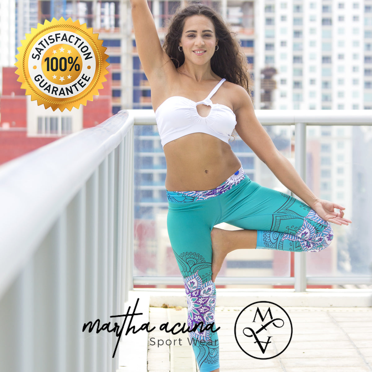 Green Mandala Leggings