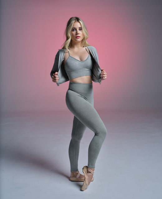 Gray 2 or 3 Pieces Seamless Set