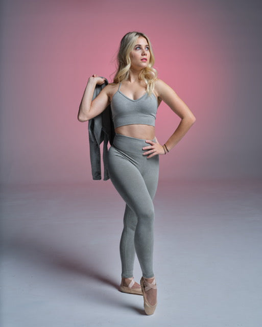 Gray 2 or 3 Pieces Seamless Set