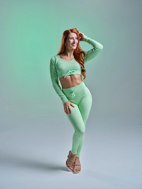 Green Bow Seamless Set