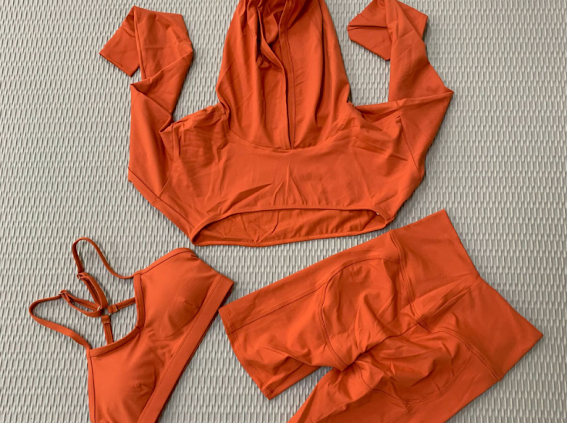 Orange 3 Pieces Bikers Set