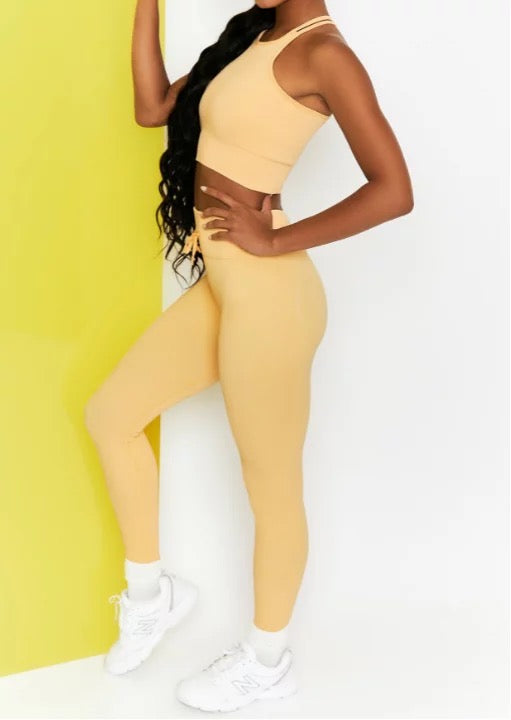 Yellow Bow Seamless Set