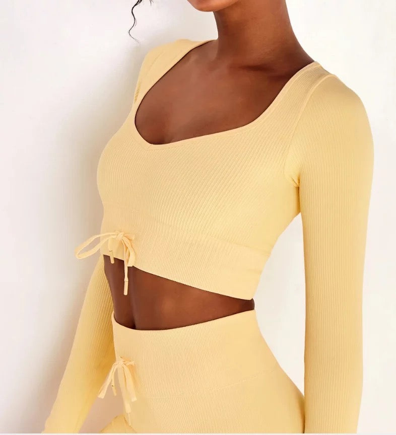 Yellow Bow Seamless Set