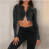 Black 2 or 3 Pieces Seamless Set