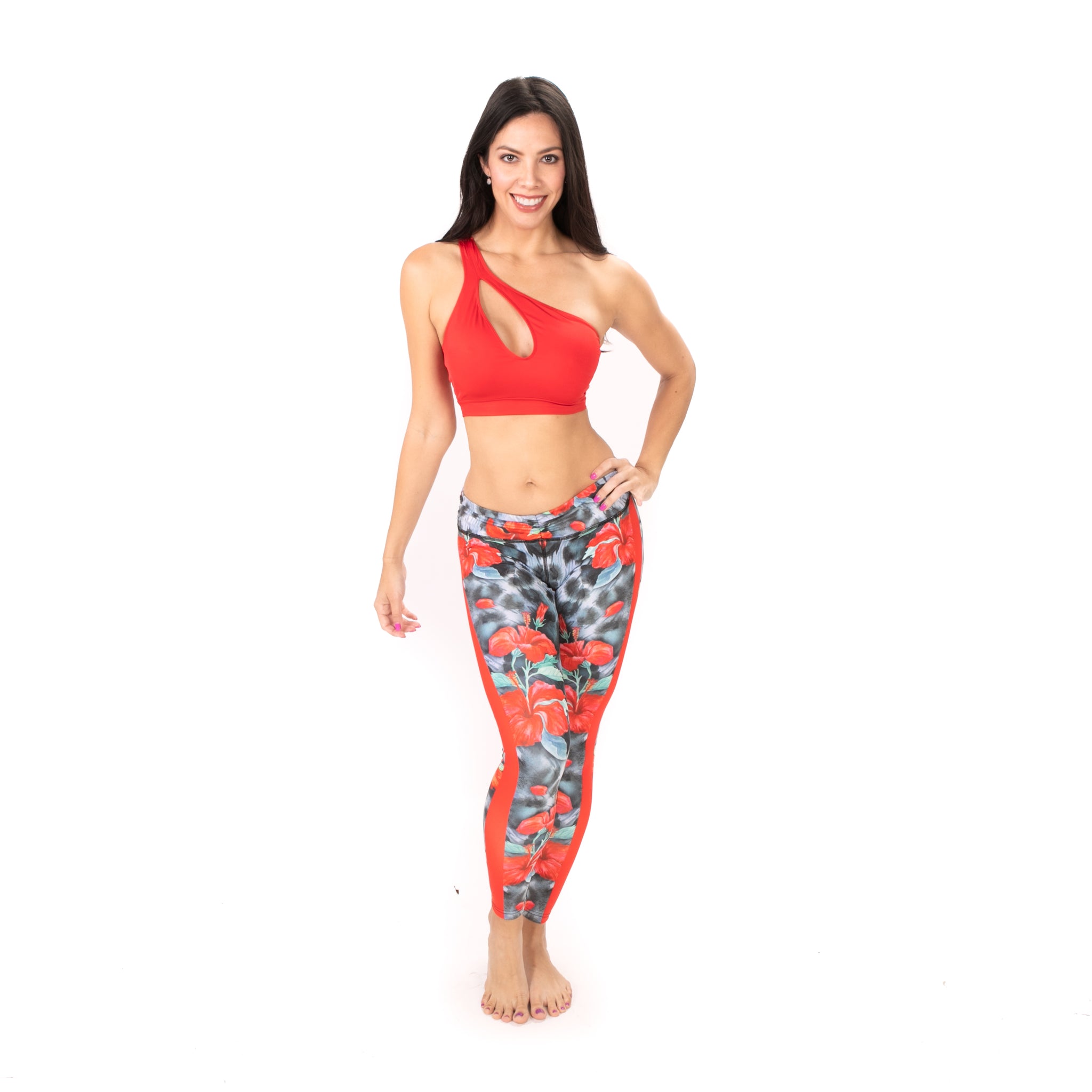 Red Paradise Leggings