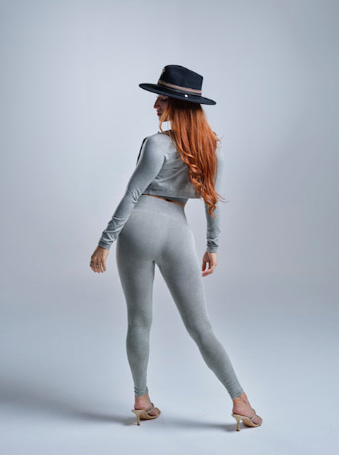 Gray 2 or 3 Pieces Seamless Set
