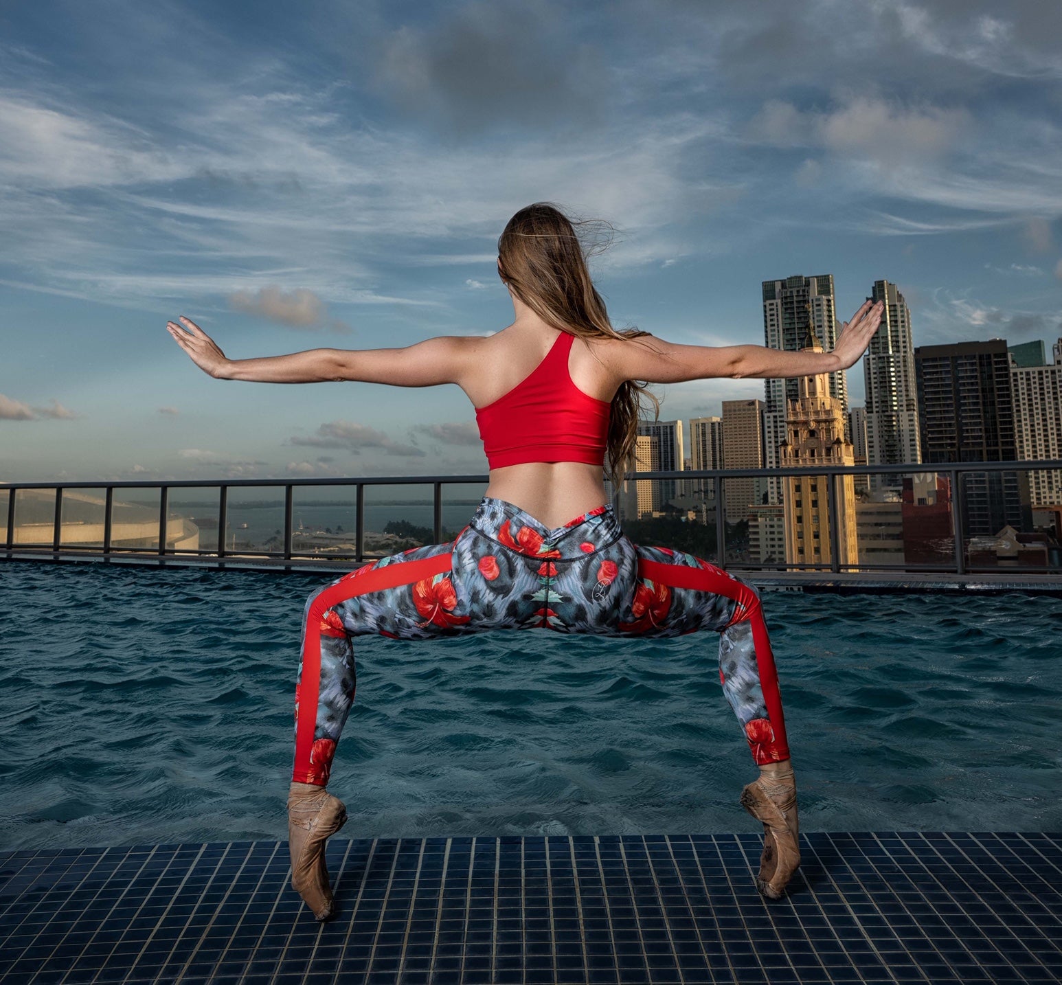 Red Paradise Leggings