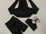 Black 3 Pieces Bikers Set
