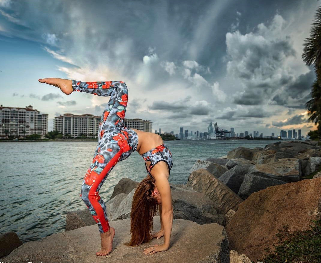 Red Paradise Leggings